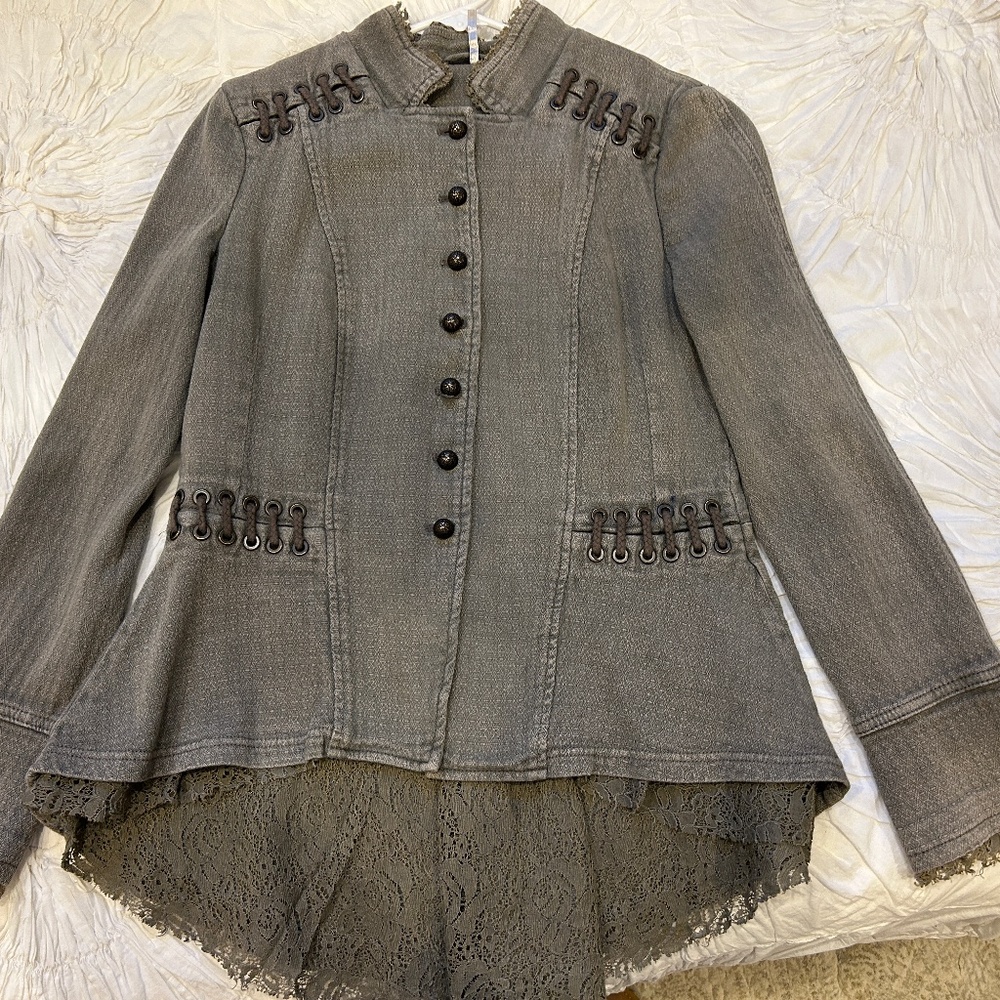 Free People Military style jacket